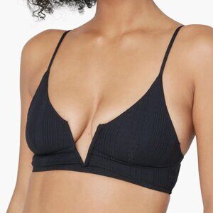 L*Space Siren Bikini Top   black Large   NEW no tags